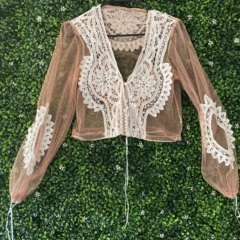 For Love And Lemons cropped top